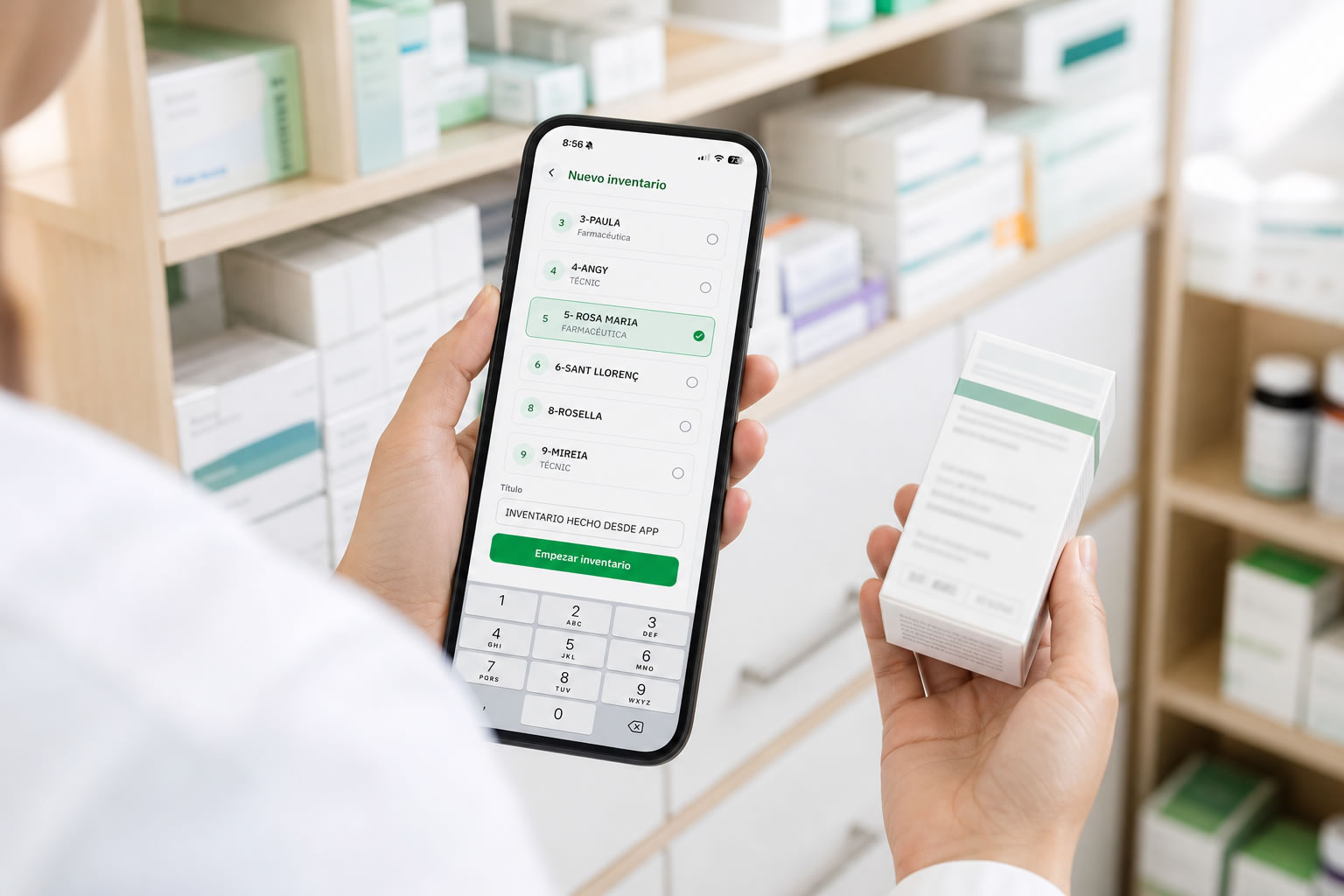Inventario desde la app móvil KeyFarma