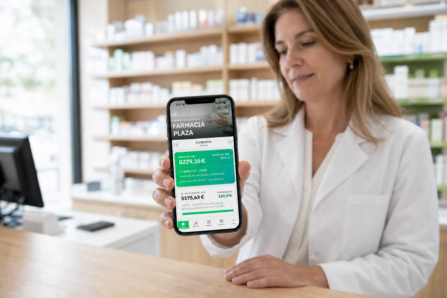 Titular consultando KeyFarma desde el móvil