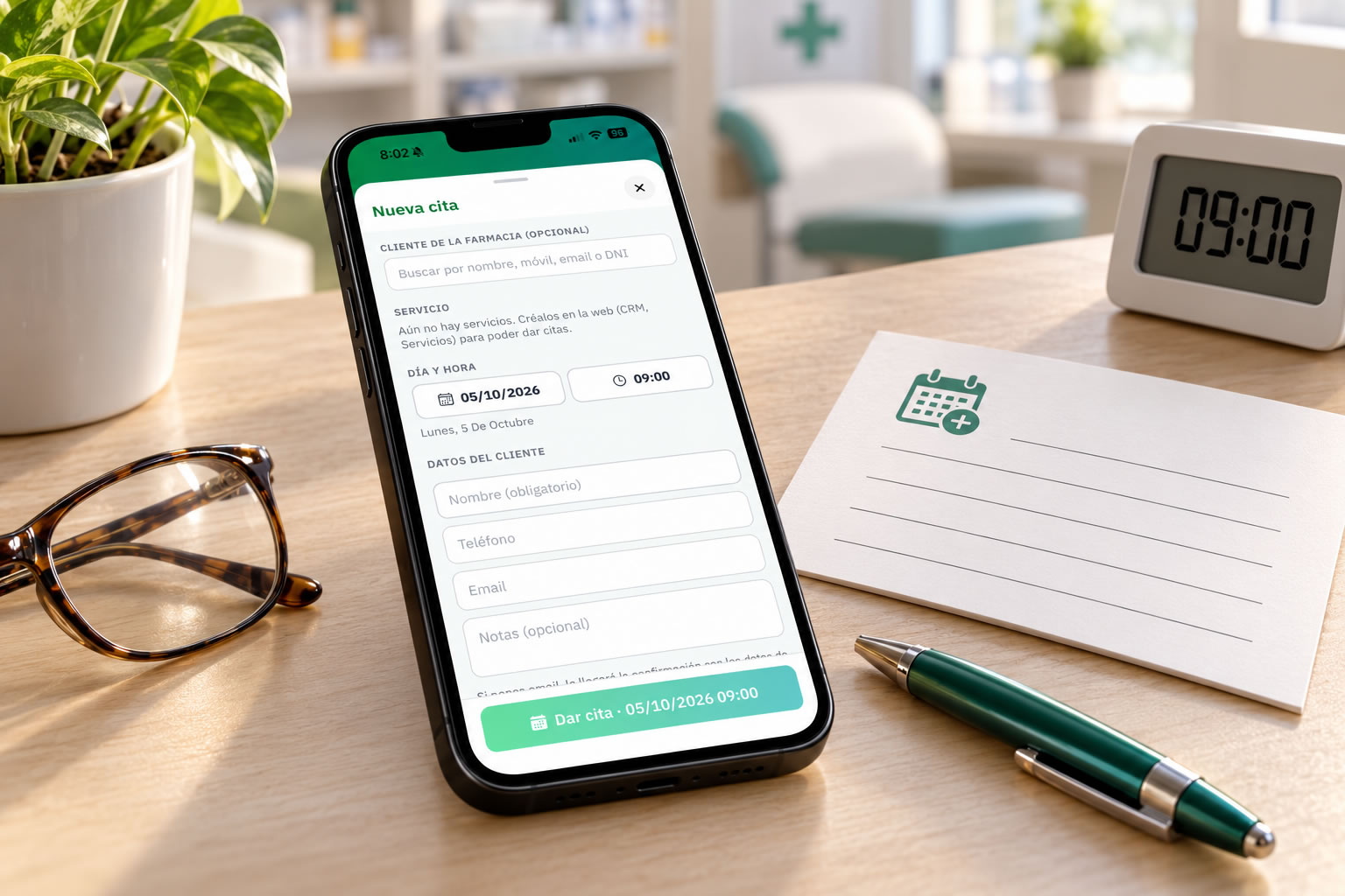 Tablero de tareas del equipo en la app KeyFarma